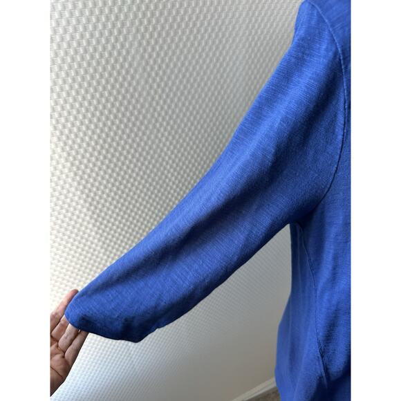 Chicos Modal Cotton Tee Womens Long Sleeve Shirt Blue Casual Large 2 - Picture 5 of 8